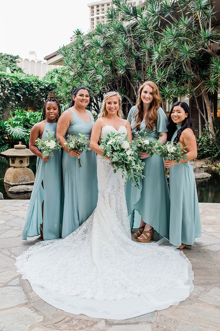 Hawaiian wedding sales bridesmaid dresses